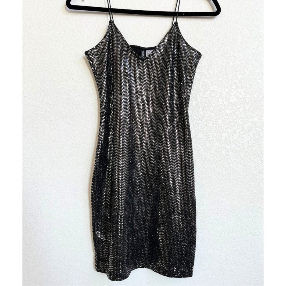 Metallic Disco Ball Mini Dress